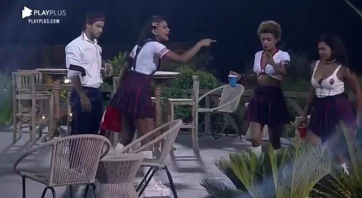 Na Fazenda Jake e Tays discutem feio em festa por causa de Biel veja video