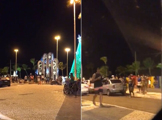 Em meio a pandemia Orla de Aracaju segue com intenso movimento veja video