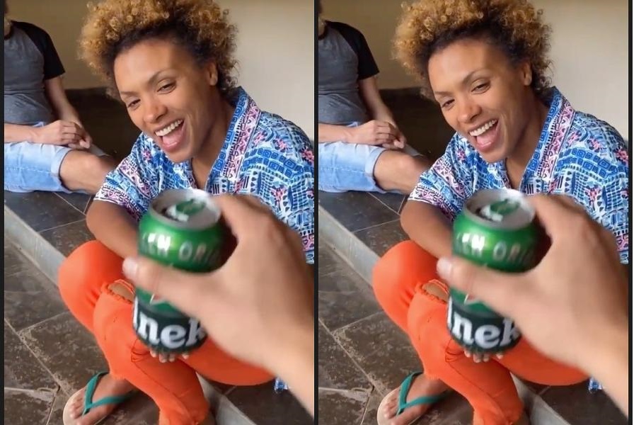 Lucas Maciel posta video bebendo com Lidi Lisboa Momento mais esperado
