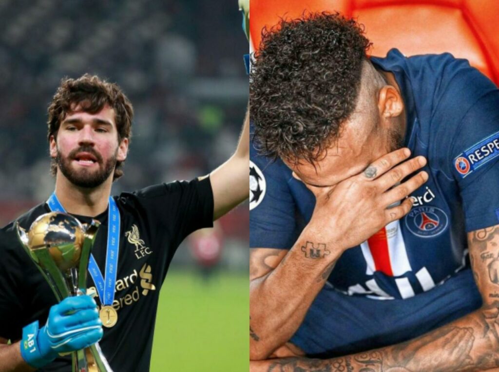 Neymar fica de fora e Alisson entra na selecao do melhores jogadores do mundo da Fifa em 2019 20