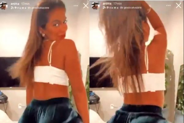 Anitta comemora aprovacao da vacina dancando a musica ‘Bumbum Tam Tam