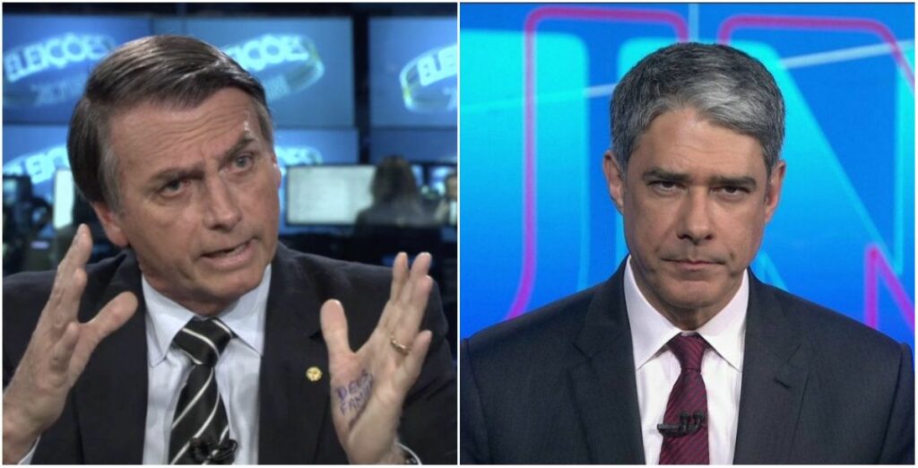 Ao falar sobre compra de seringas Bolsonaro chama Bonner de canalha e sem vergonha