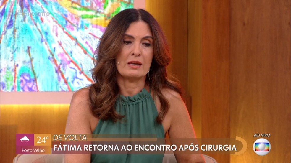 Apos diagnostico de cancer Fatima volta para o ‘Encontro e nao segura as lagrimas Fui muito abencoada