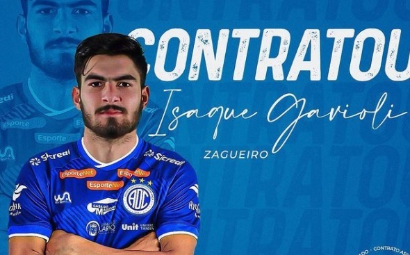 Confianca anuncia contratacao de zagueiro Isaque Gavioli por emprestimo