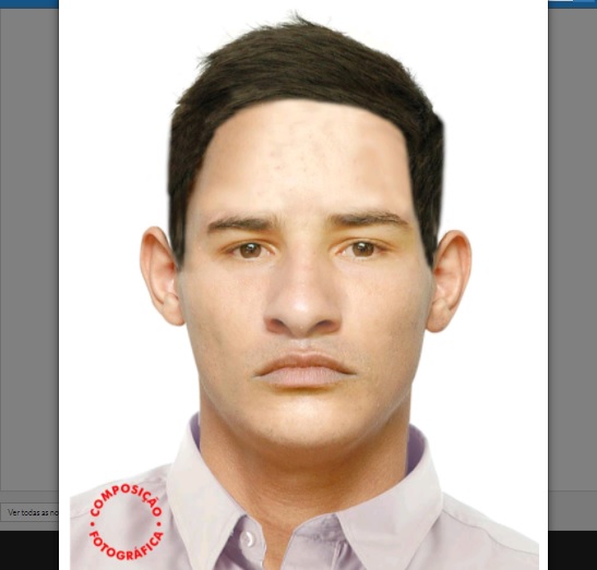 Policia divulga retrato falado de homem que roubou turistas em Aracaju
