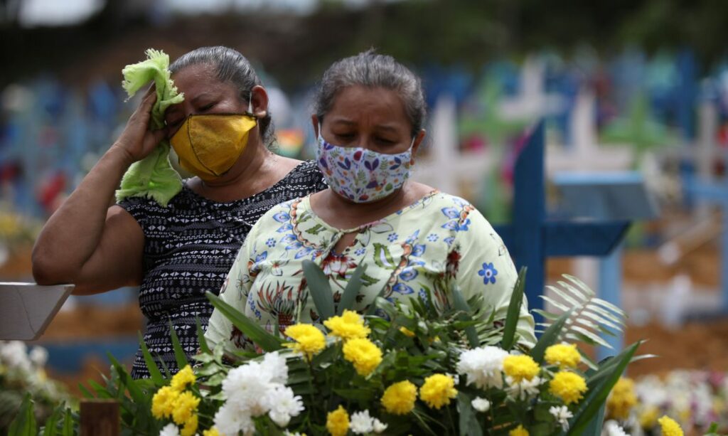 Brasil bate novo recorde de mortes por covid 19 em um dia foram 1.910
