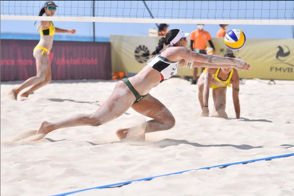 Agatha e Duda vencem primeiro jogo da fase de grupos na etapa do Mundial de Volei de Praia em Cancun