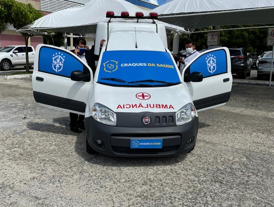 Ambulancia e entregue para o Hospital Regional de Itabaiana pela CBF nesta sexta 30