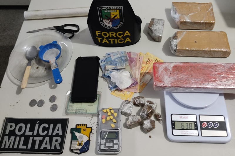 Suspeito de trafico de drogas e preso com 2kg de maconha no Jabotiana
