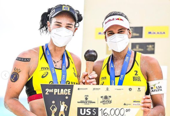 Agatha e Duda encerram etapa do Mundial de Volei de Praia em Cancun com tres podios1
