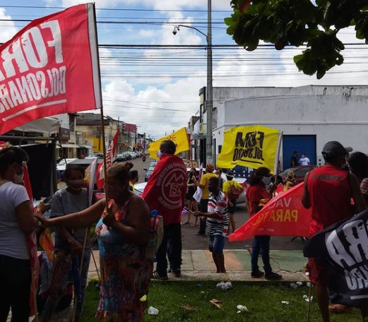 Entidades sindicais realizam manifestacao contra Bolsonaro no dia do Trabalho