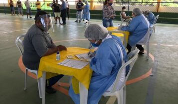 Forca tarefa da covid 19 faz testagem em massa na Barra dos Coqueiros