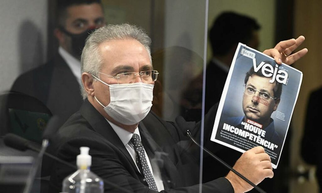 Renan Calheiros pede prisao de Wajngarten por declaracoes contraditorias na CPI da Covid 19 Azis nega pedido
