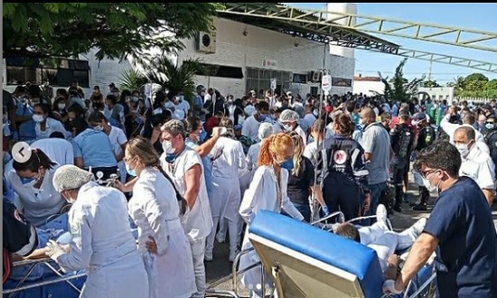 Saude de Aracaju confirma quatro vitimas no incendio que atingiu o hospital Nestor Piva