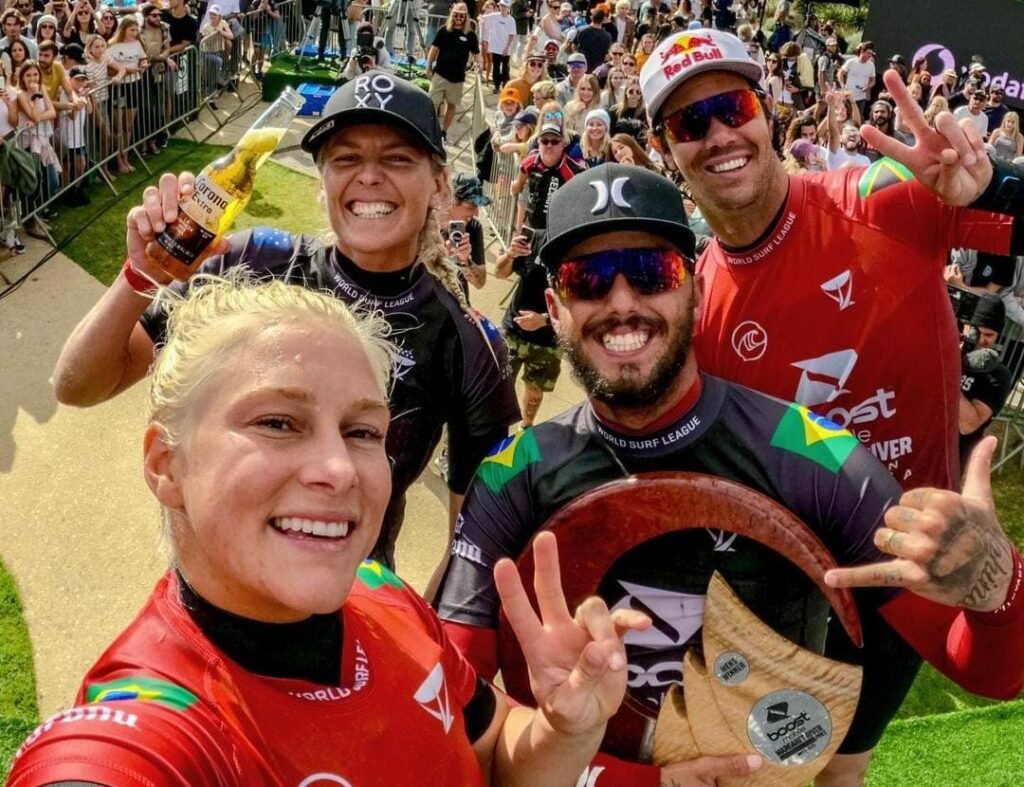 Surfe Com dobradinha Brasil domina topo do podio em Margaret River