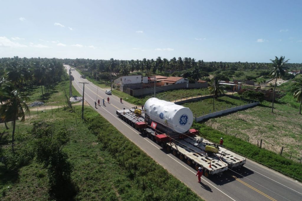 Transito na rodovia SE 100 e alterado para transporte de uma turbina para a termeletrica na sexta 28