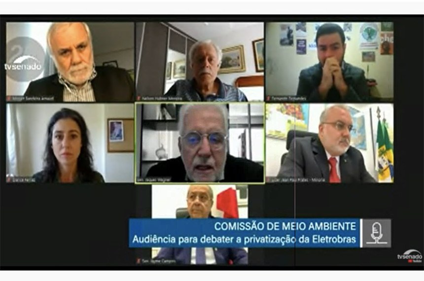 Privatizacao da Eletrobras deve elevar conta de luz aponta debate na Comissao de Meio Ambiente