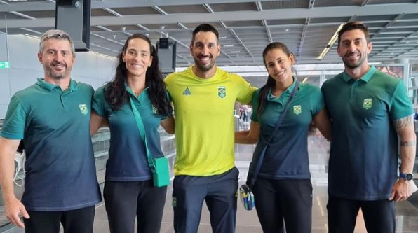Agatha e Duda desembarcam em Toquio estreia nas Olimpiadas acontece dia 23