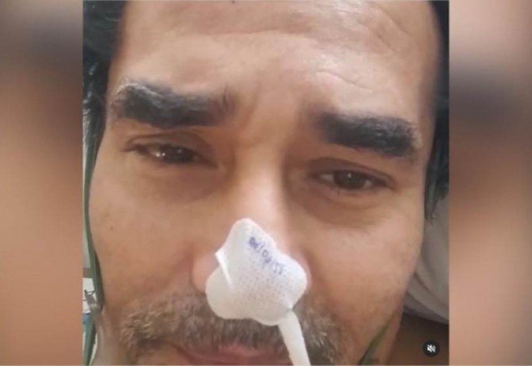 Ator Luciano Szafir e extubado e posta video para mostrar que estou vivo