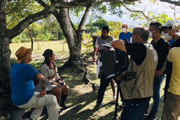 Equipe do Programa do Ratinho faz gravacoes em pontos turisticos de Itabaiana