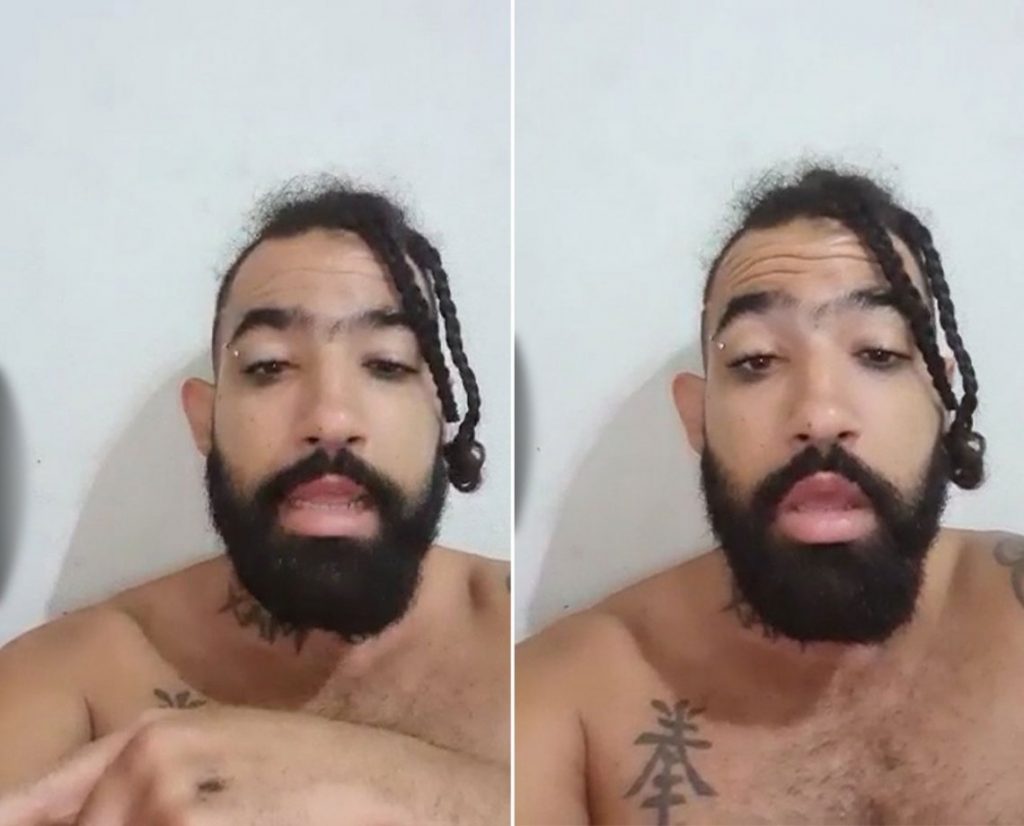 Homem que gravou video contando que agrediu namorada e preso na Bahia
