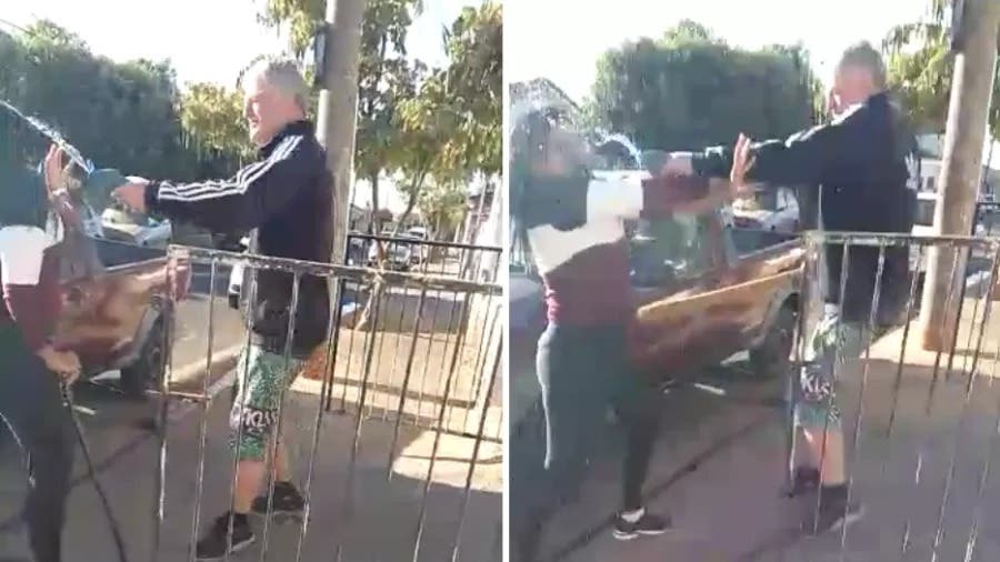 Idoso joga acido em ex funcionaria apos discussao