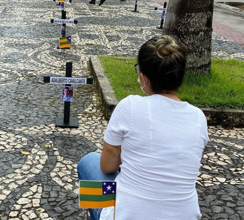 Policia Unida faz ato simbolico em frente a Alese para cobrar adicional de periculosidade