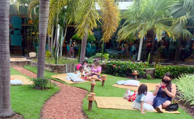 Shopping Jardins abre area verde central para visitacao em Aracaju