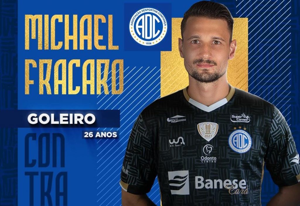 Goleiro Michael e o novo reforco do Confianca