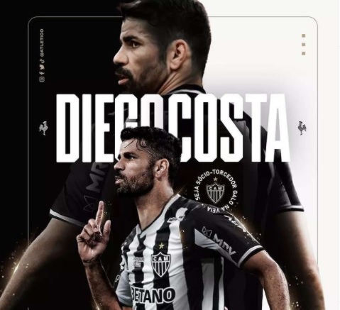 Sergipano Diego Costa e anunciado como novo jogador do Atletico Mineiro