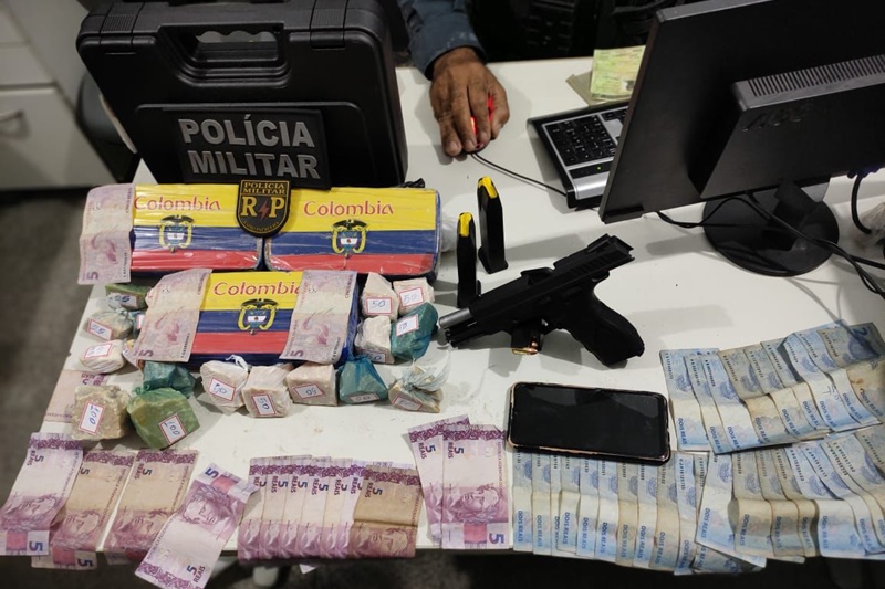 Homem e preso em flagrante com 4kg de crack no Santa Maria