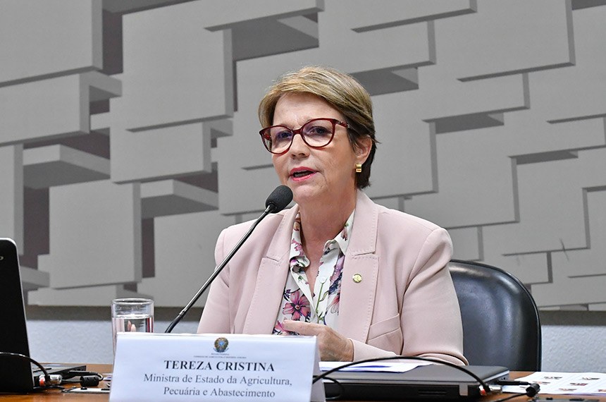 Ministra da Agricultura Tereza Cristina testa positivo para covid 19