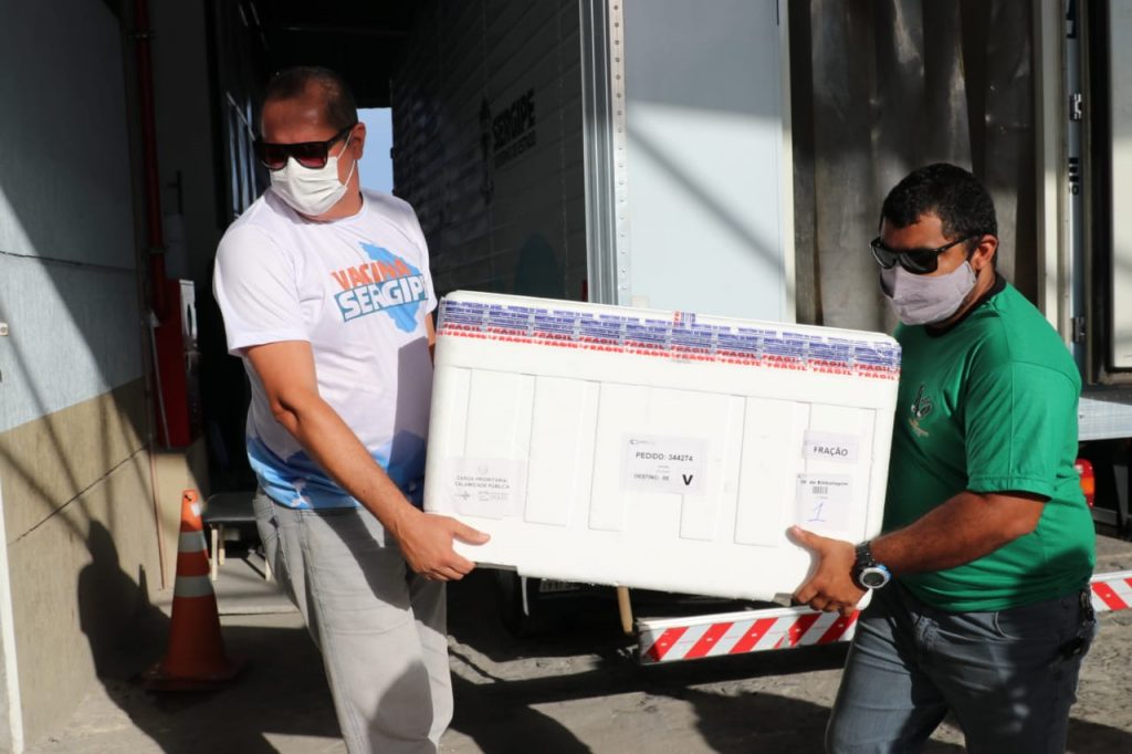 Sergipe recebe mais de 24 mil doses da Pfizer nesta sexta 3