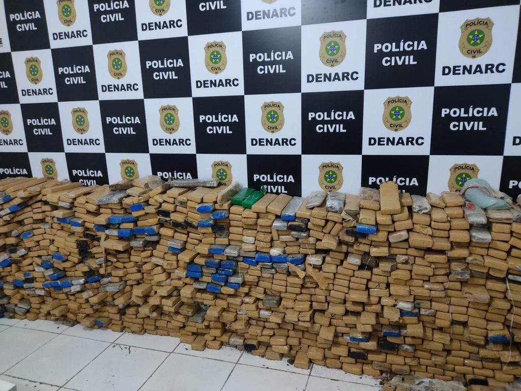 Denarc apreende mais de uma tonelada de maconha em Aracaju