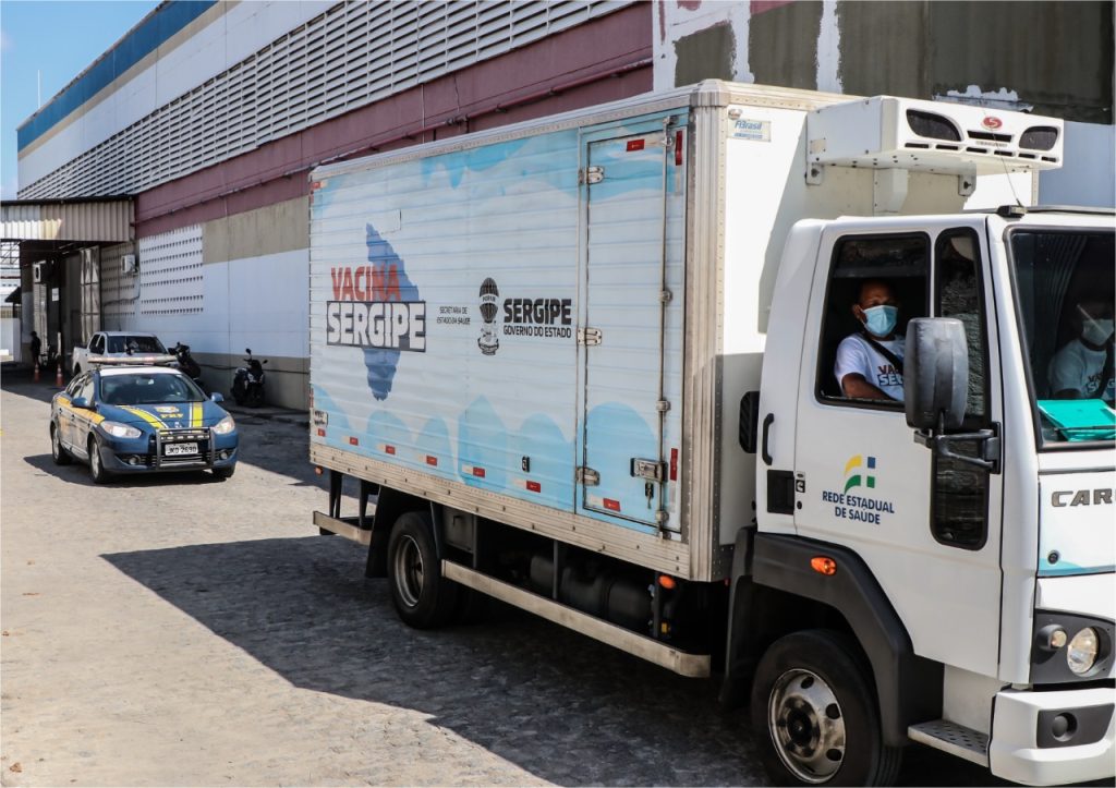 Sergipe recebe mais de 92 mil doses da Pfizer nesta sexta 22