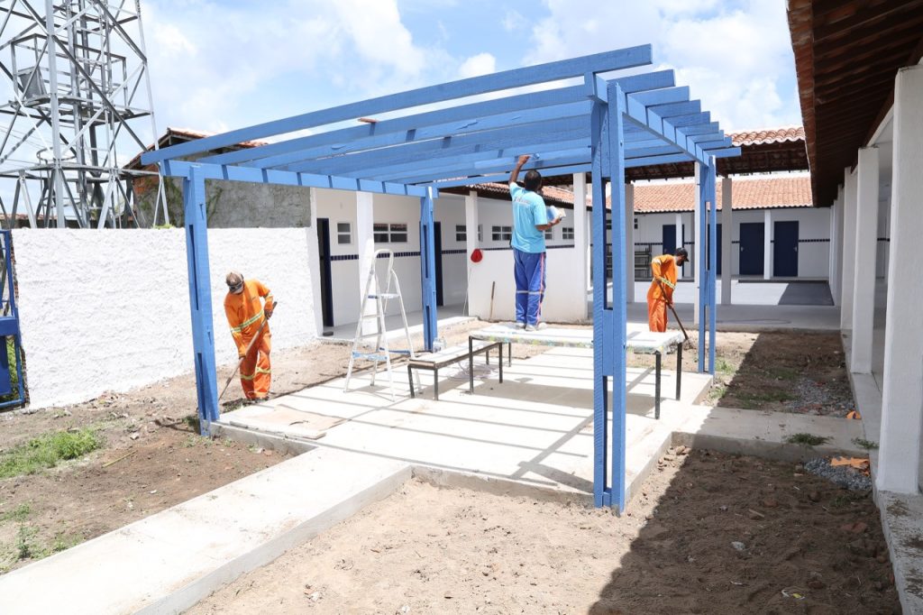 Primeira escola sustentavel de Sao Cristovao entra em fase de finalizacao de obras