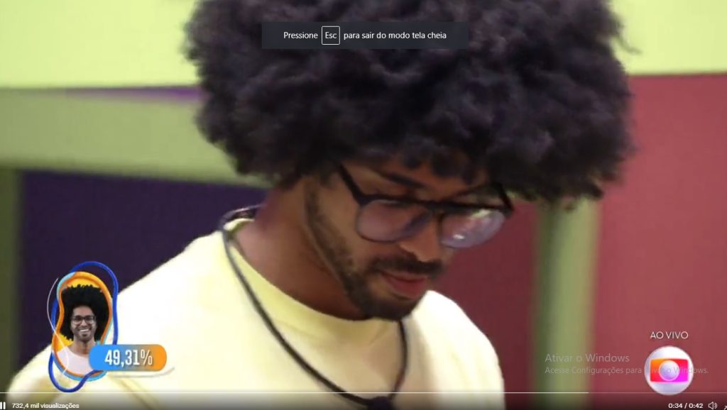 Luciano e primeiro eliminado com 4931 dos votos
