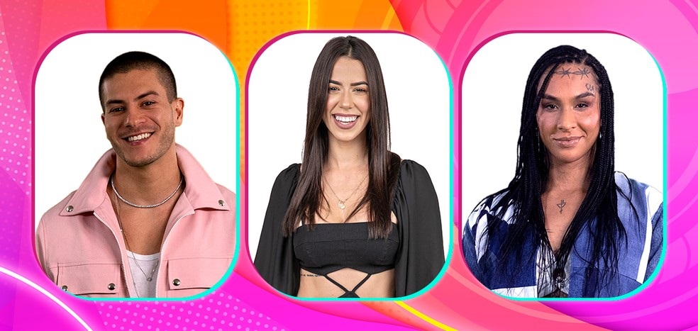 Arthur Aguiar Larissa e Linn da Quebrada estao no sexto paredao do BBB
