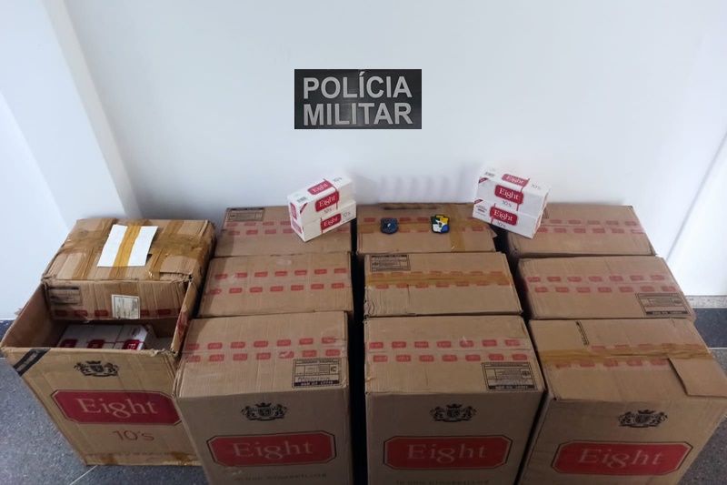 Mais de 100 mil cigarros clandestinos sao apreendidos pela policia em Lagarto