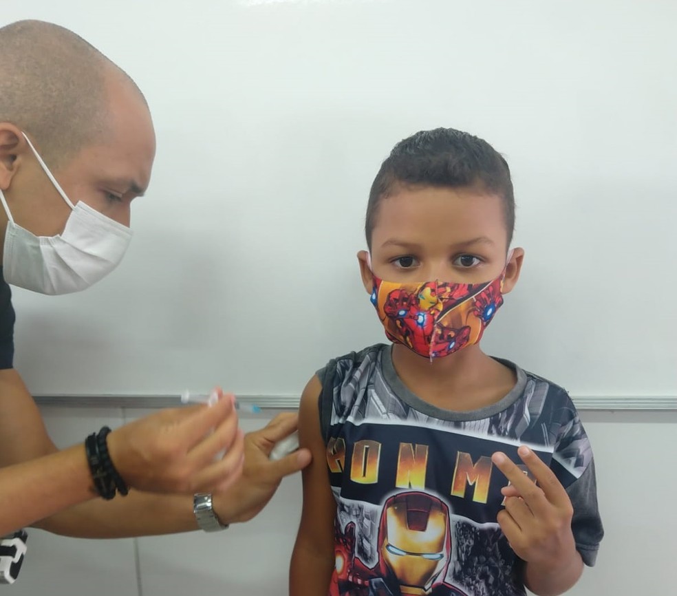 Sao Cristovao vacina criancas contra covid 19 no dia D da vacinacao