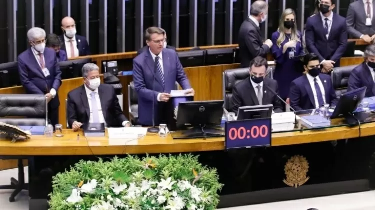 presidente jair bolsonaro na sessao de abertura dos trabalhos legislativos