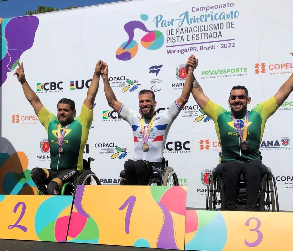 Ulisses Freitas e campeao do Pan Americano de Paraciclismo de Pista e Estrada