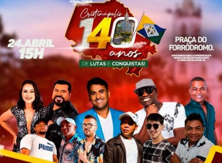 Justica determina que bandas com cache acima de R 50 mil sejam retiradas da festa de Cristinapolis