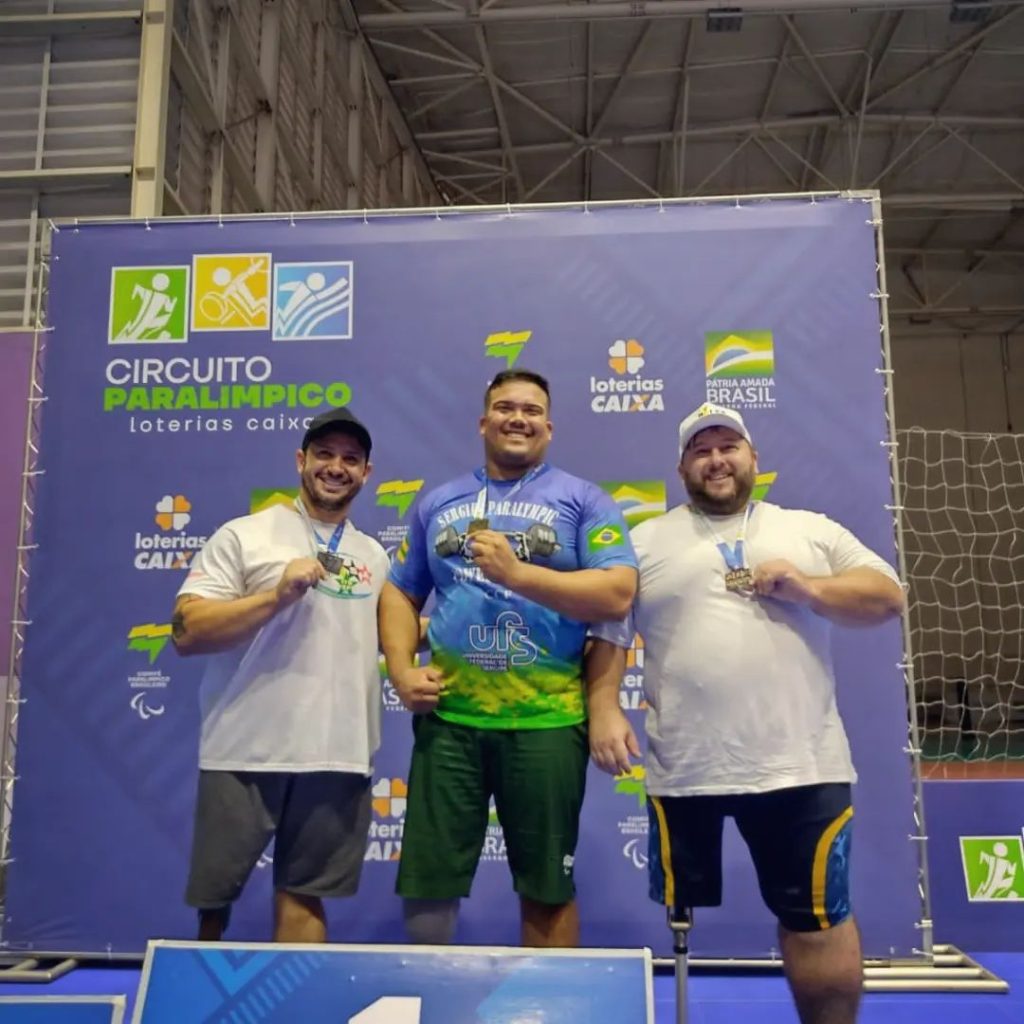 Sergipano quebra recorde e conquista medalha de ouro no Circuito Paralimpico de halterofilismo