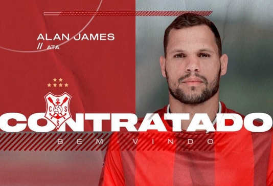 Sergipe anuncia contratacao do atacante Alan James