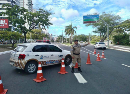 Transito na Avenida Beira Mar e na Orla de Atalaia sera interditado neste fim de semana