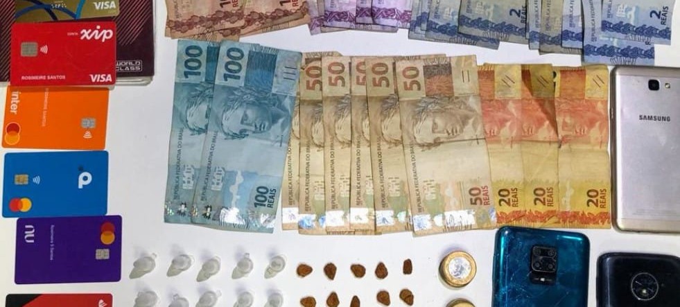 Comerciante e presa em flagrante por vender cocaina dentro da loja em Itabaiana