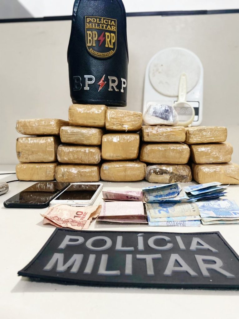 Homem com 95 kg de maconha e preso suspeito de trafico de drogas em Aracaju