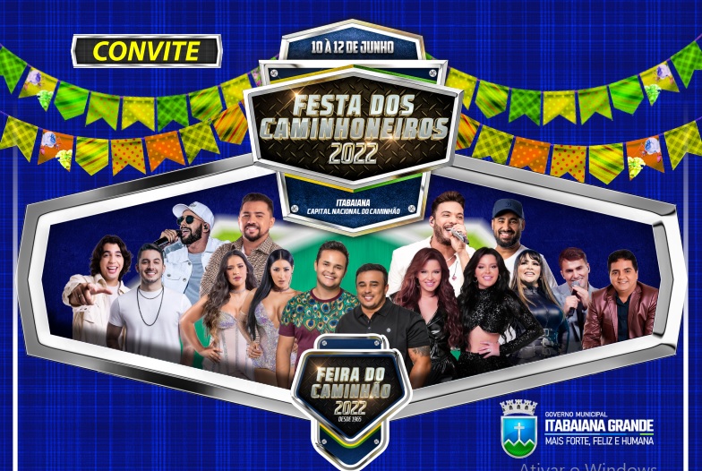 Itabaiana anuncia programacao da Festa dos Caminhoneiros 2022 confira