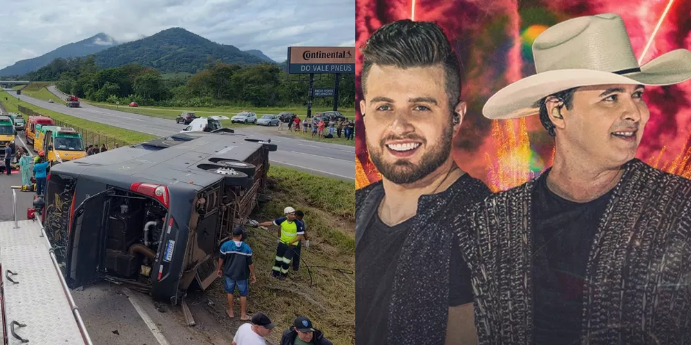 Seis pessoas morrem em acidente envolvendo onibus de dupla sertaneja